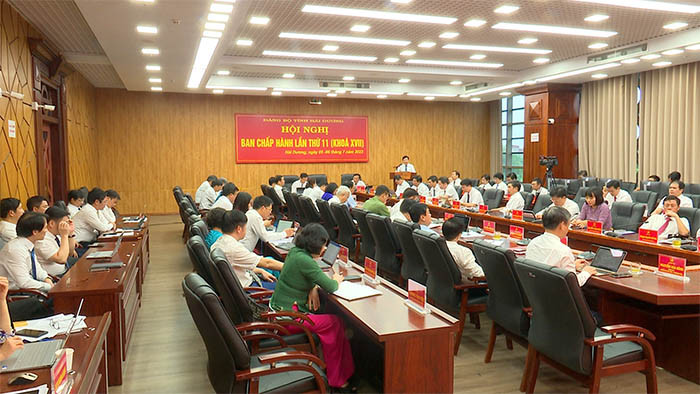 Hội nghị lần thứ 11 Ban Chấp hành Đảng bộ tỉnh Hải Dương khóa XVII thành công tốt đẹp